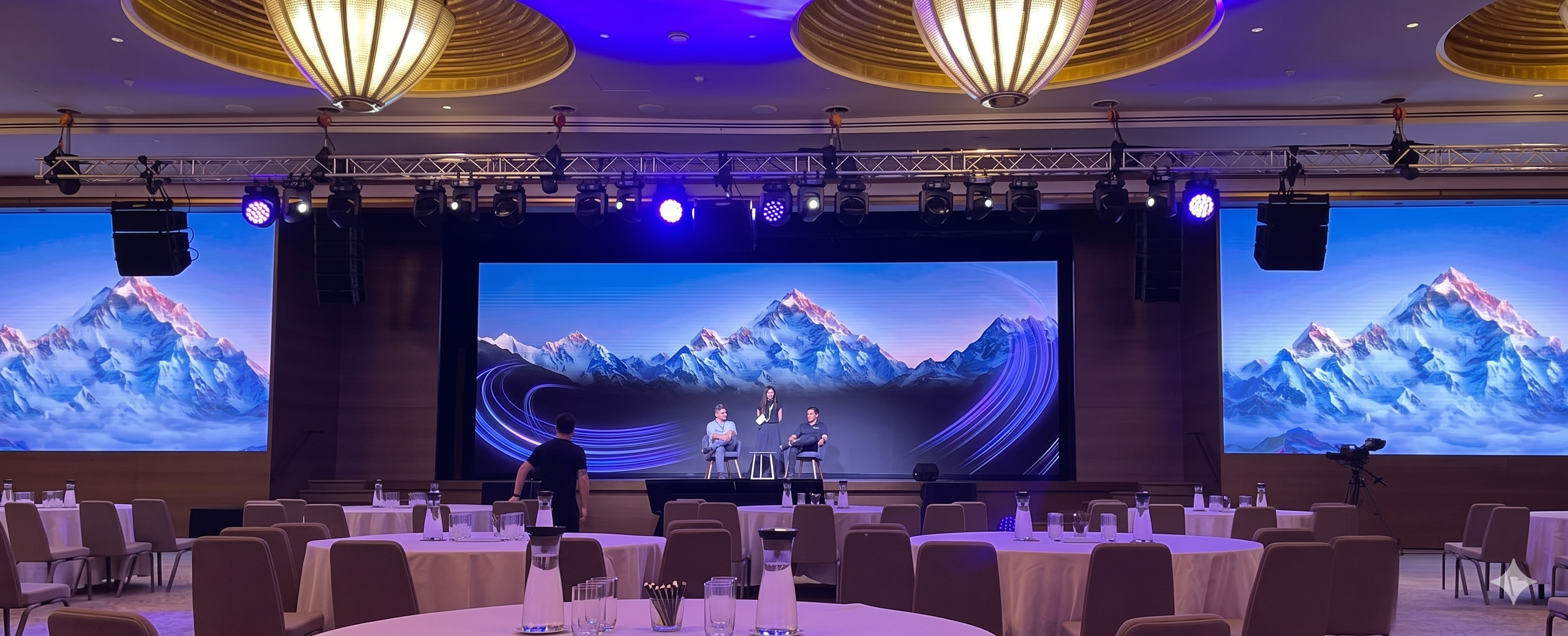 Large-scale concert with professional sound system and intelligent lighting setup by AVL Services Singapore
